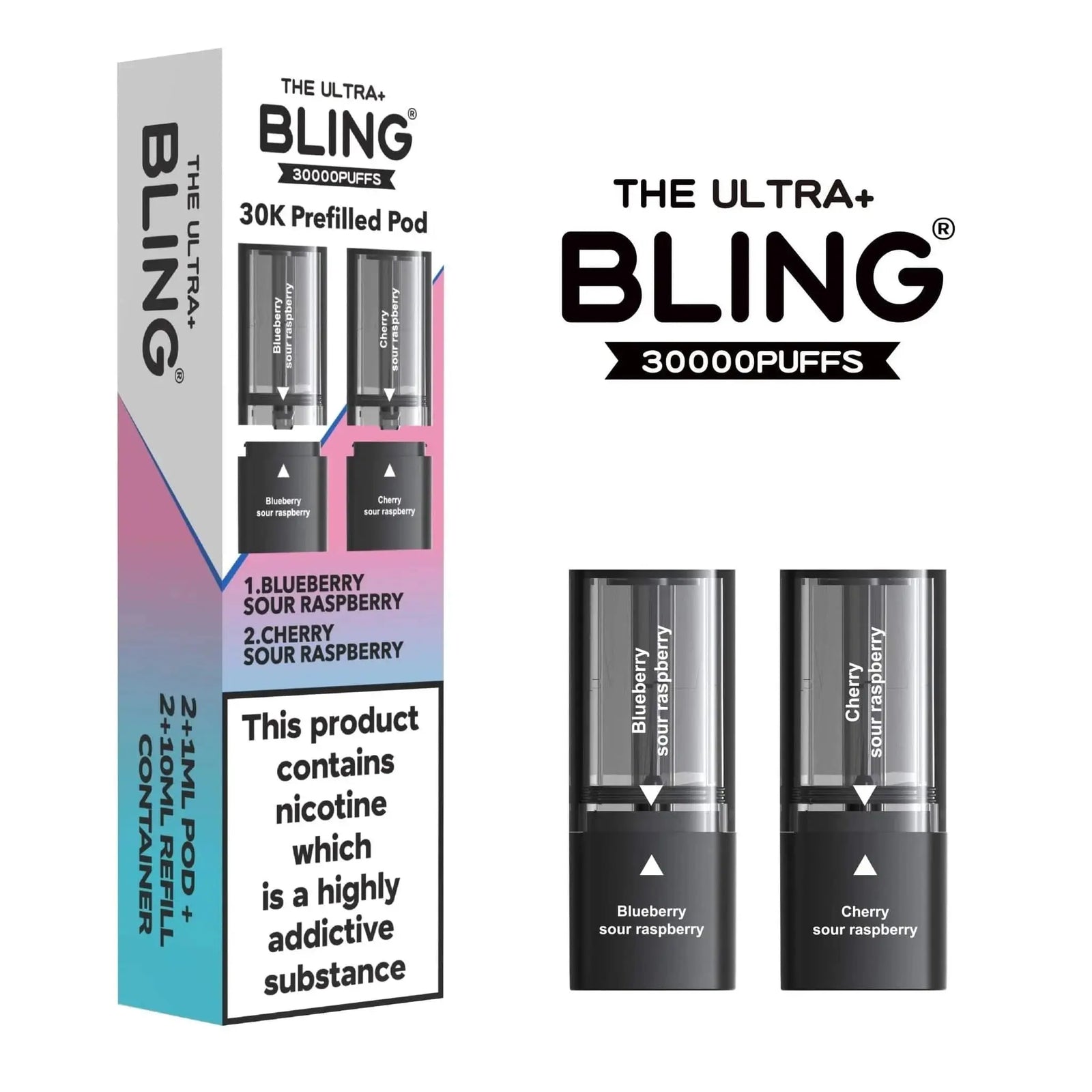 Bling Ultra Plus 30K Pods Box Of 5 Vape At Door