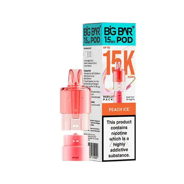Big Bar Pro 15000 Prefilled Replacement Pods Vape At Door