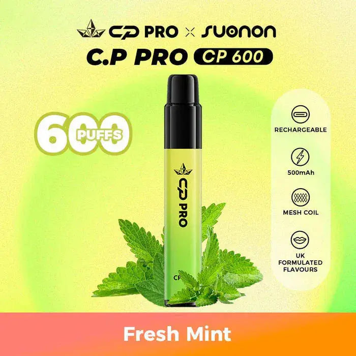 CP Pro CP600 Puffs Prefilled Pod Kit Vape At Door
