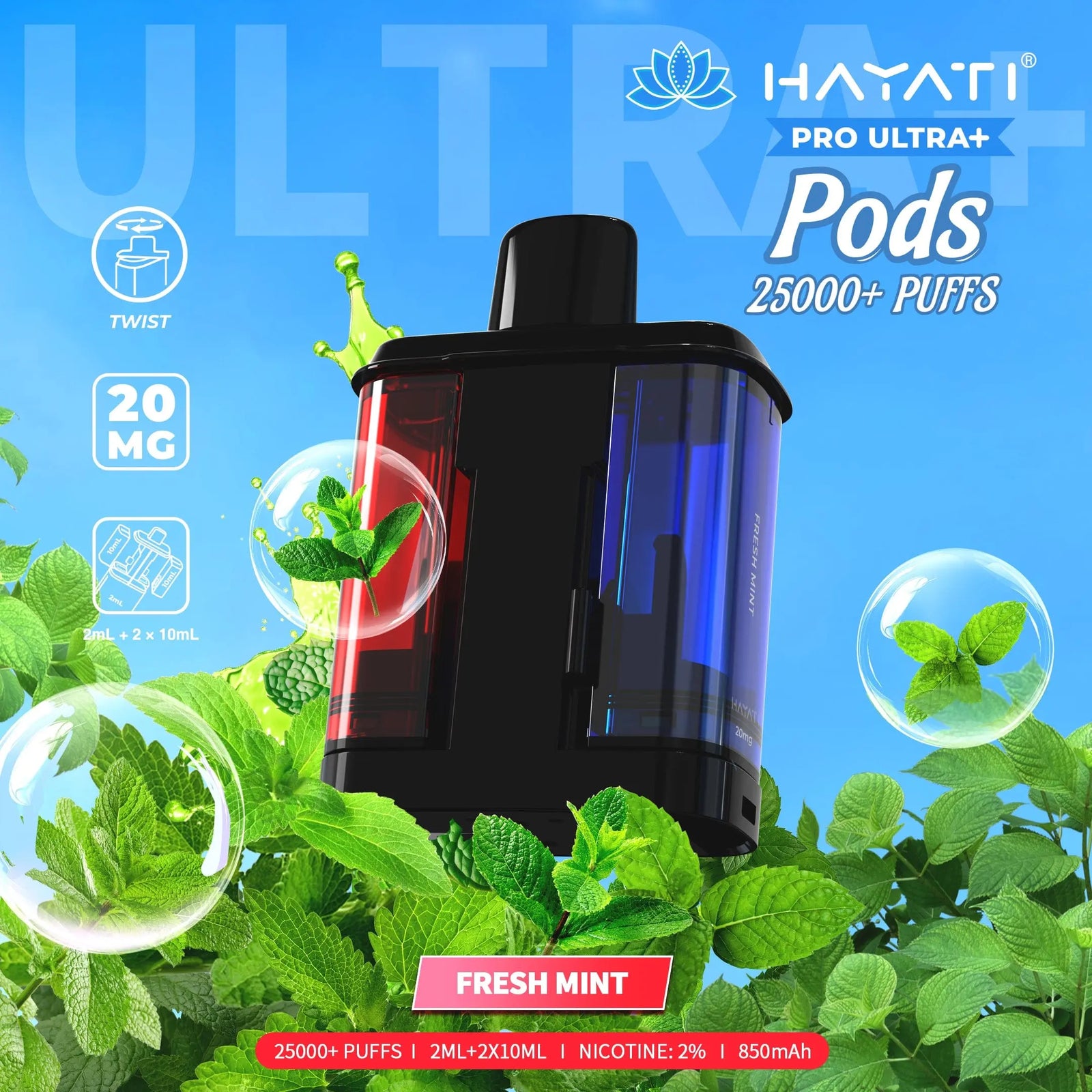 Hayati Pro Ultra Plus 25000 Replacement Prefilled Pods (Review, Price & Specs) Vape At Door