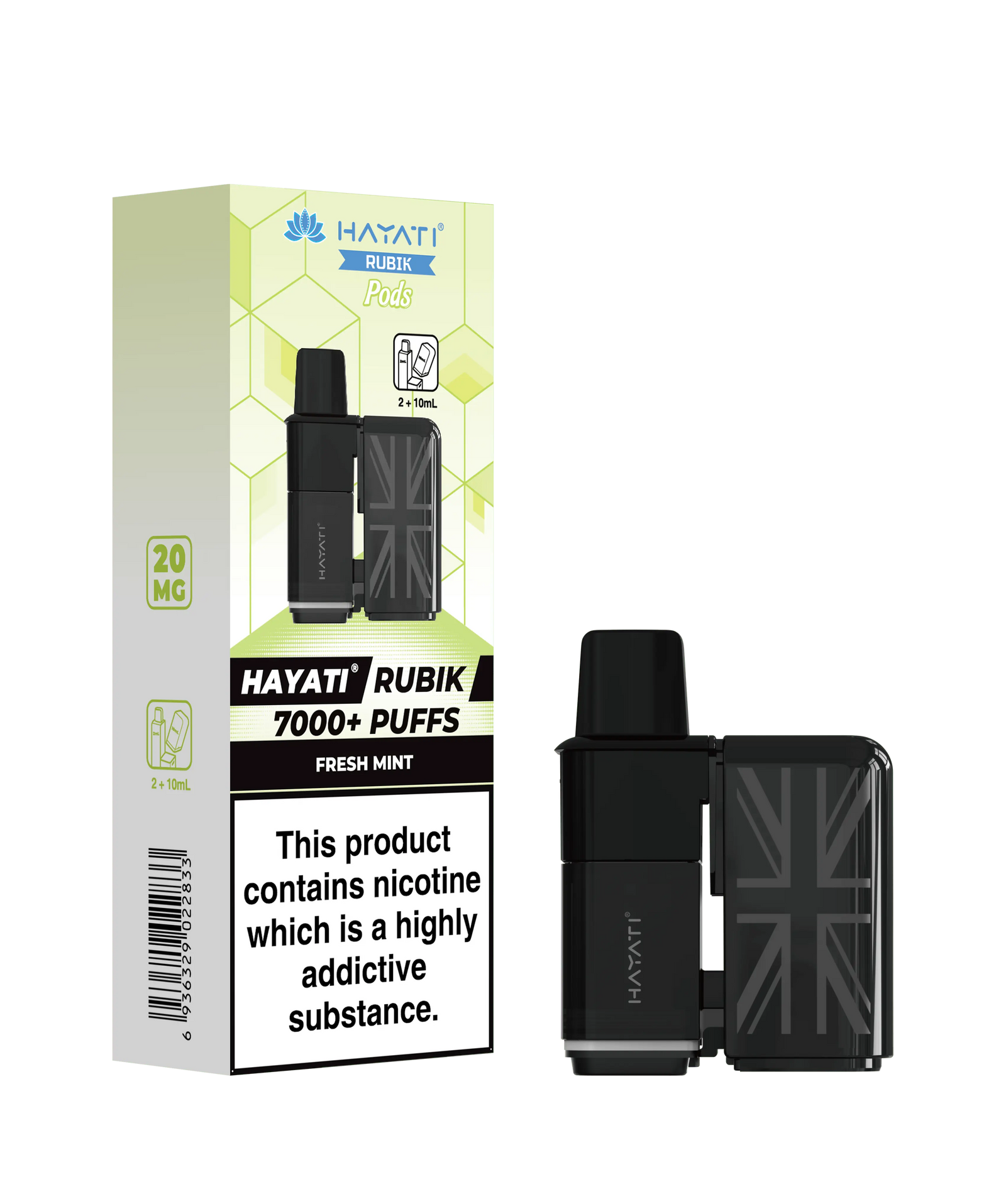Hayati Rubik 7000 Replacement Prefilled Pods Vape At Door