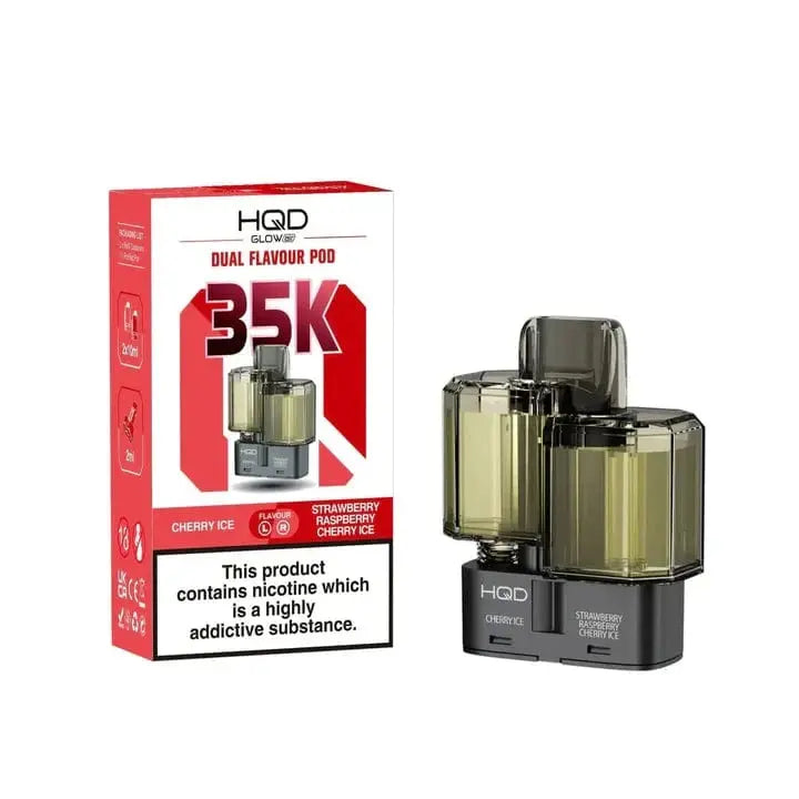 HQD Glow Air 35K & 70K Refill Pods Review – Dual-Flavour, Long-Lasting & Designed for HQD Fans in the UK Vape At Door