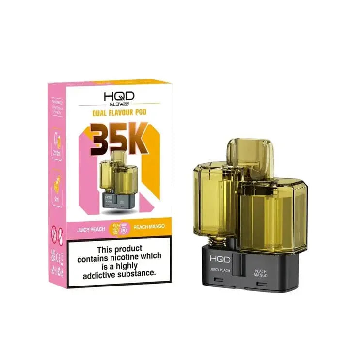 HQD Glow Air 35K & 70K Refill Pods Review – Dual-Flavour, Long-Lasting & Designed for HQD Fans in the UK Vape At Door