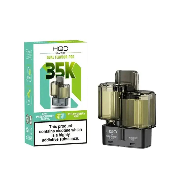 HQD Glow Air 35K & 70K Refill Pods Review – Dual-Flavour, Long-Lasting & Designed for HQD Fans in the UK Vape At Door