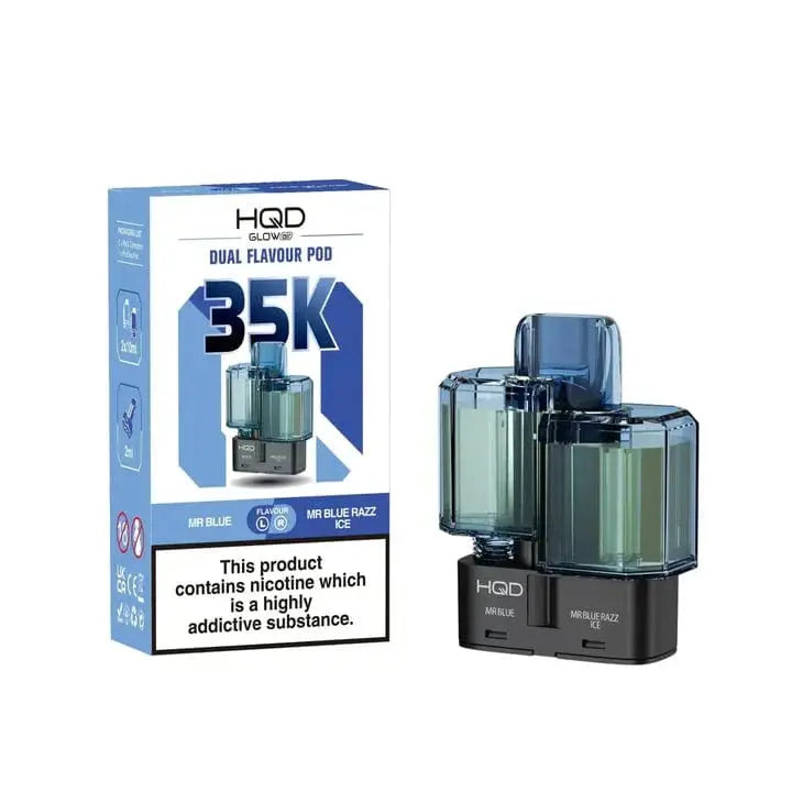 HQD Glow Air 35K & 70K Refill Pods Review – Dual-Flavour, Long-Lasting & Designed for HQD Fans in the UK Vape At Door