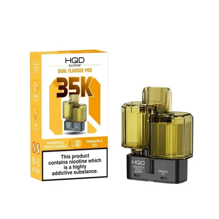 HQD Glow Air 35K & 70K Refill Pods Review – Dual-Flavour, Long-Lasting & Designed for HQD Fans in the UK Vape At Door