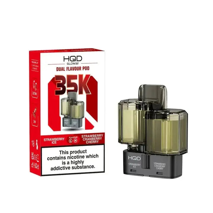 HQD Glow Air 35K & 70K Refill Pods Review – Dual-Flavour, Long-Lasting & Designed for HQD Fans in the UK Vape At Door