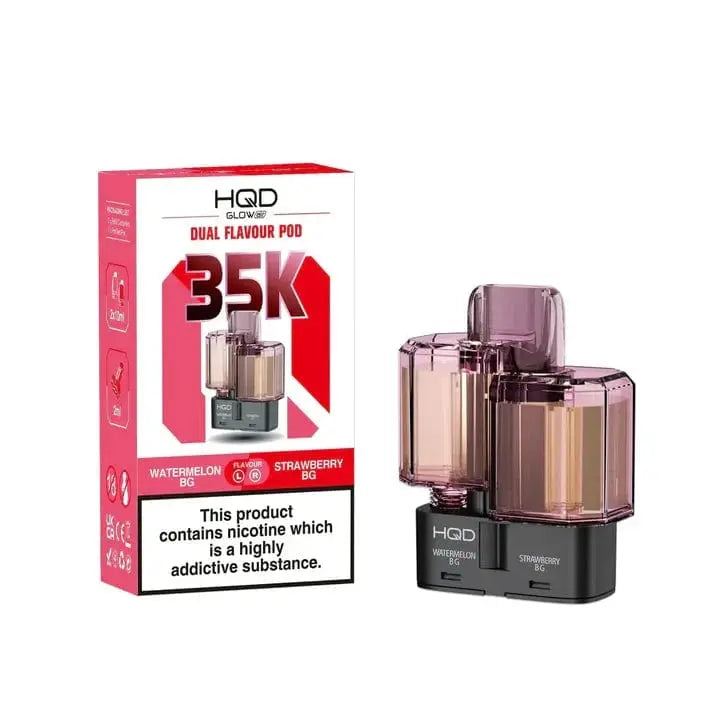 HQD Glow Air 35K & 70K Refill Pods Review – Dual-Flavour, Long-Lasting & Designed for HQD Fans in the UK Vape At Door