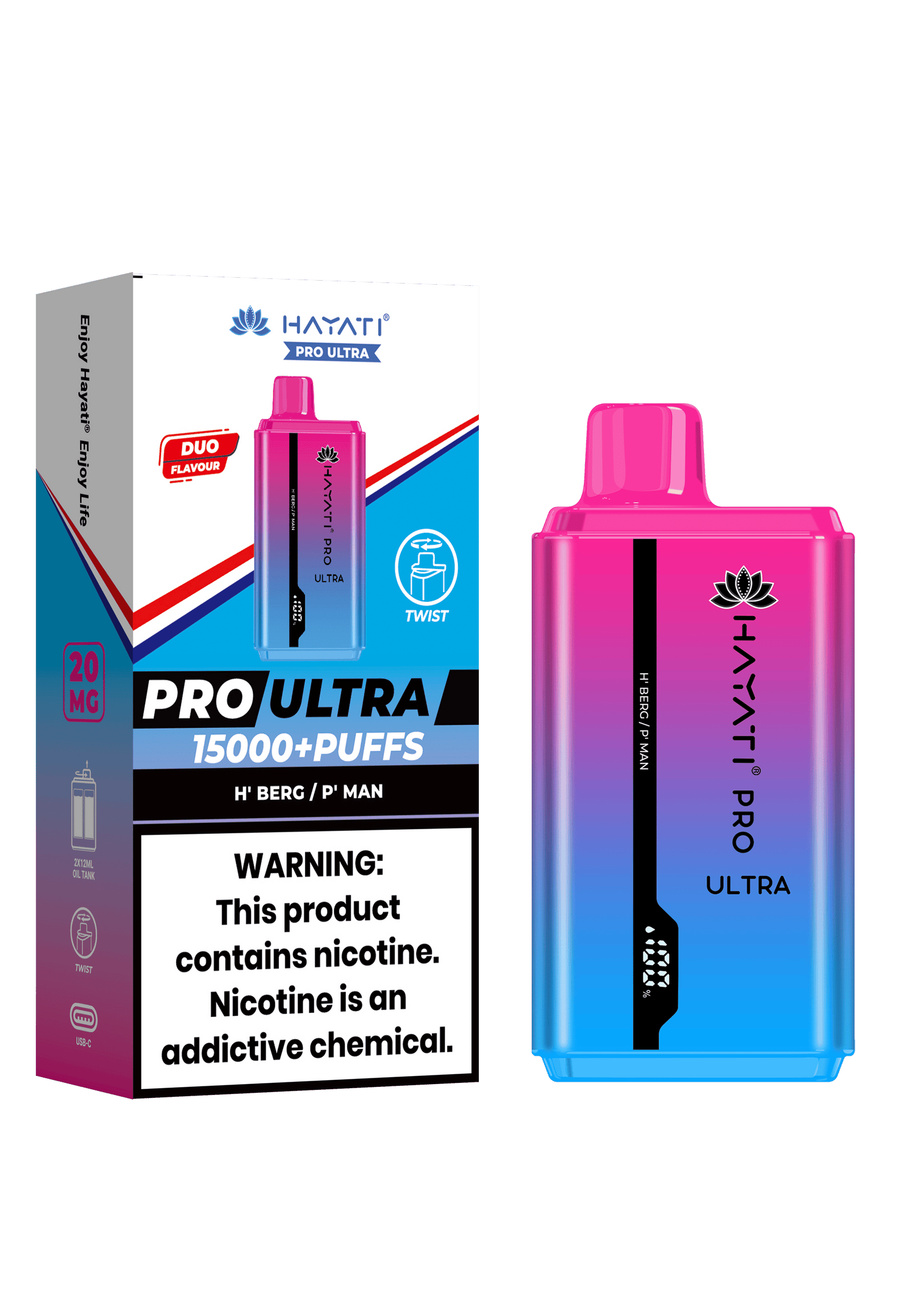 Hayati Pro Ultra 15000 Pod Kit (Price, Puff Count, Specs & Stock in the UK)