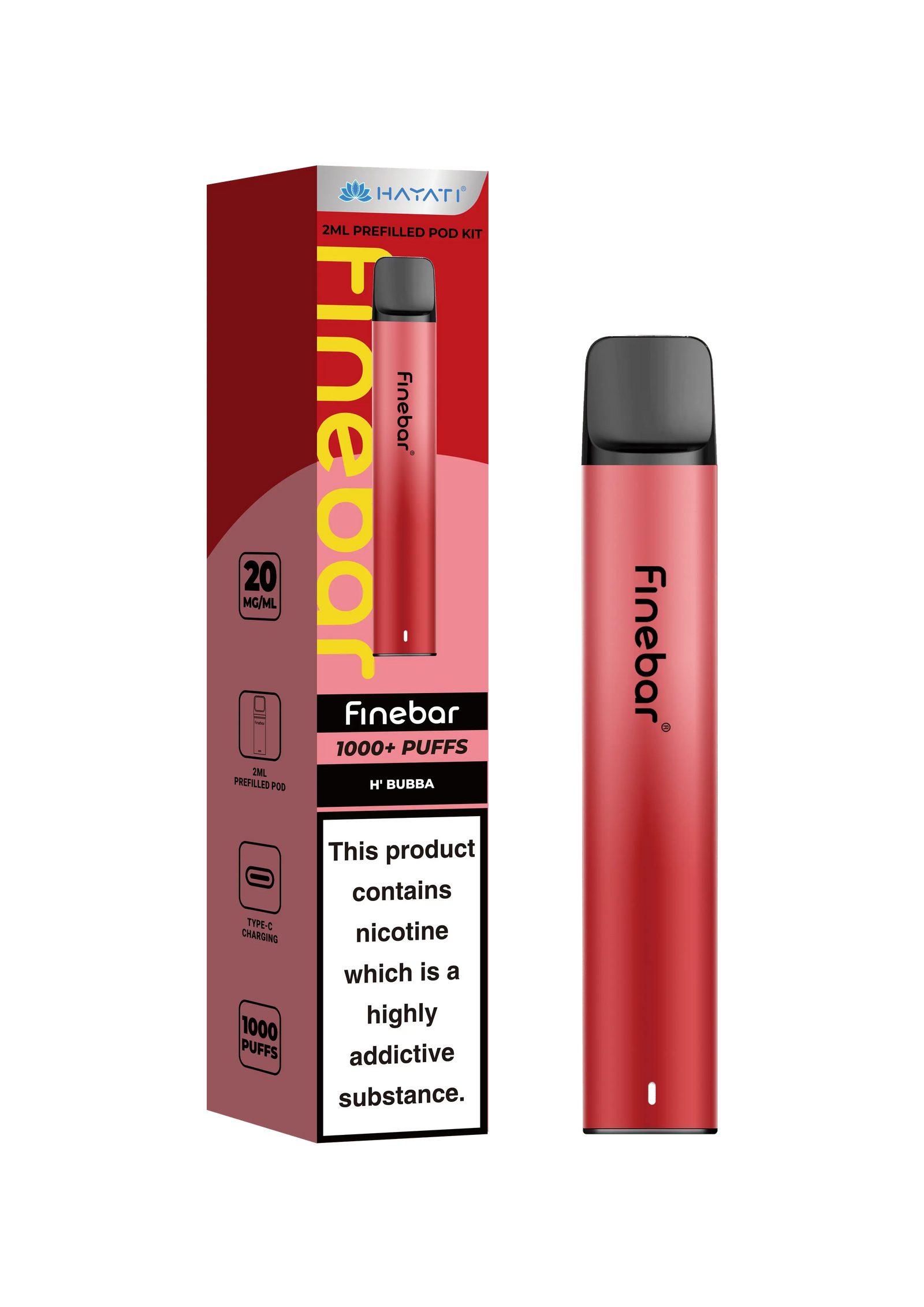 Hayati Finebar Prefilled Pod Kit (UPTO 1000 Puffs) Hayati