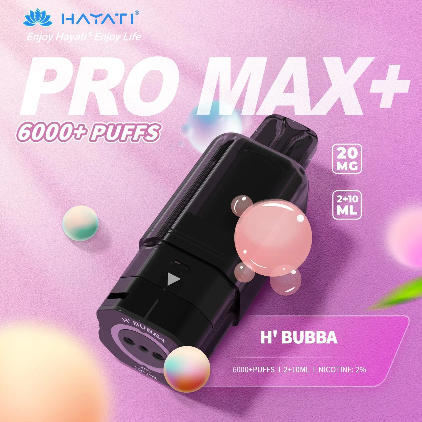 Hayati Pro Max Plus 6000 Replacement Prefilled Pods Vape At Door