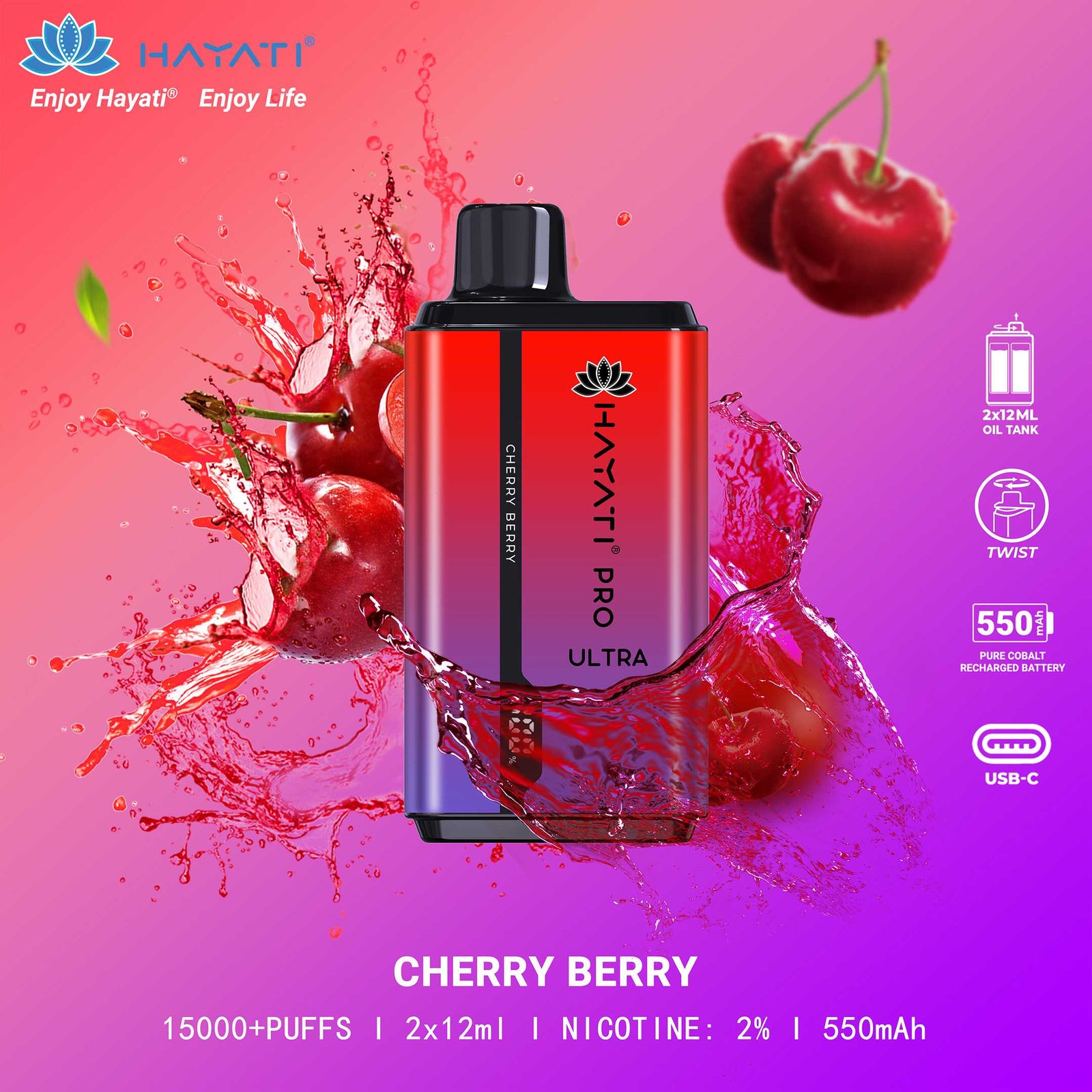 Hayati Pro Ultra Cherry Berry Flavour