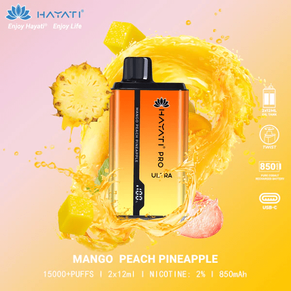 Hayati Pro Ultra Mango Peach Pineapple Flavour