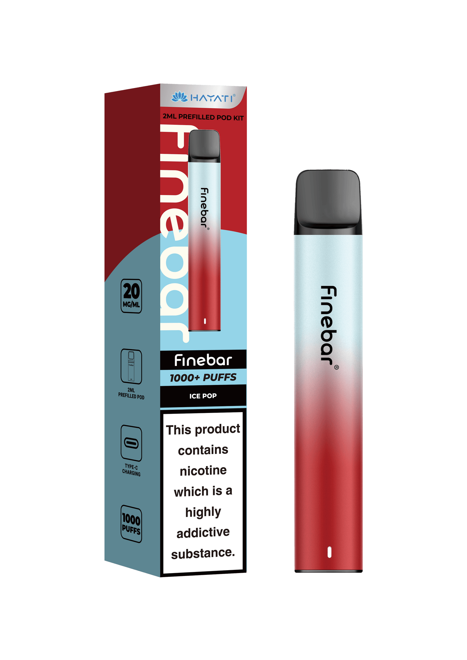 Hayati Finebar Prefilled Pod Kit (UPTO 1000 Puffs)