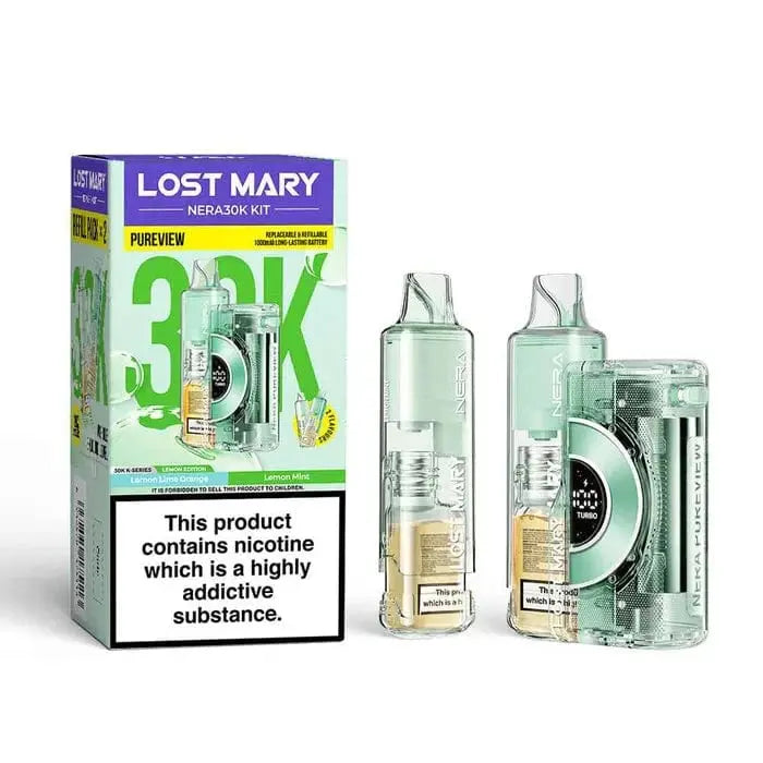 Lost Mary Nera 30k Puffs Pureview Prefilled Pod Kit Vape At Door