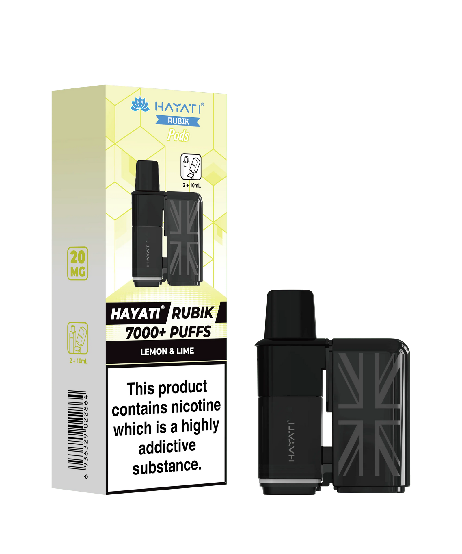 Hayati Rubik 7000 Replacement Prefilled Pods Vape At Door
