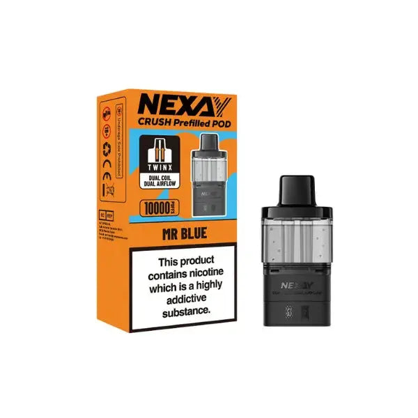 Nexay Crush 10K Puffs Prefilled Replacement Pods Vape At Door