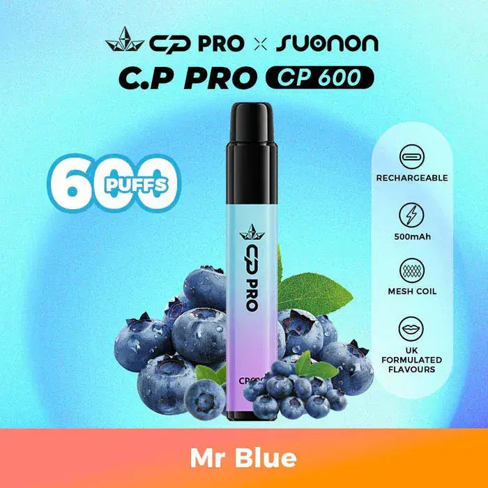 CP Pro CP600 Puffs Prefilled Pod Kit Vape At Door