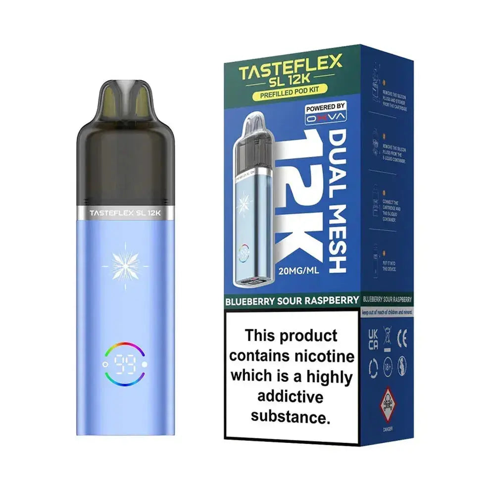 Oxva Tasteflex SL 12K Puffs Prefilled Pod Kit Vape At Door