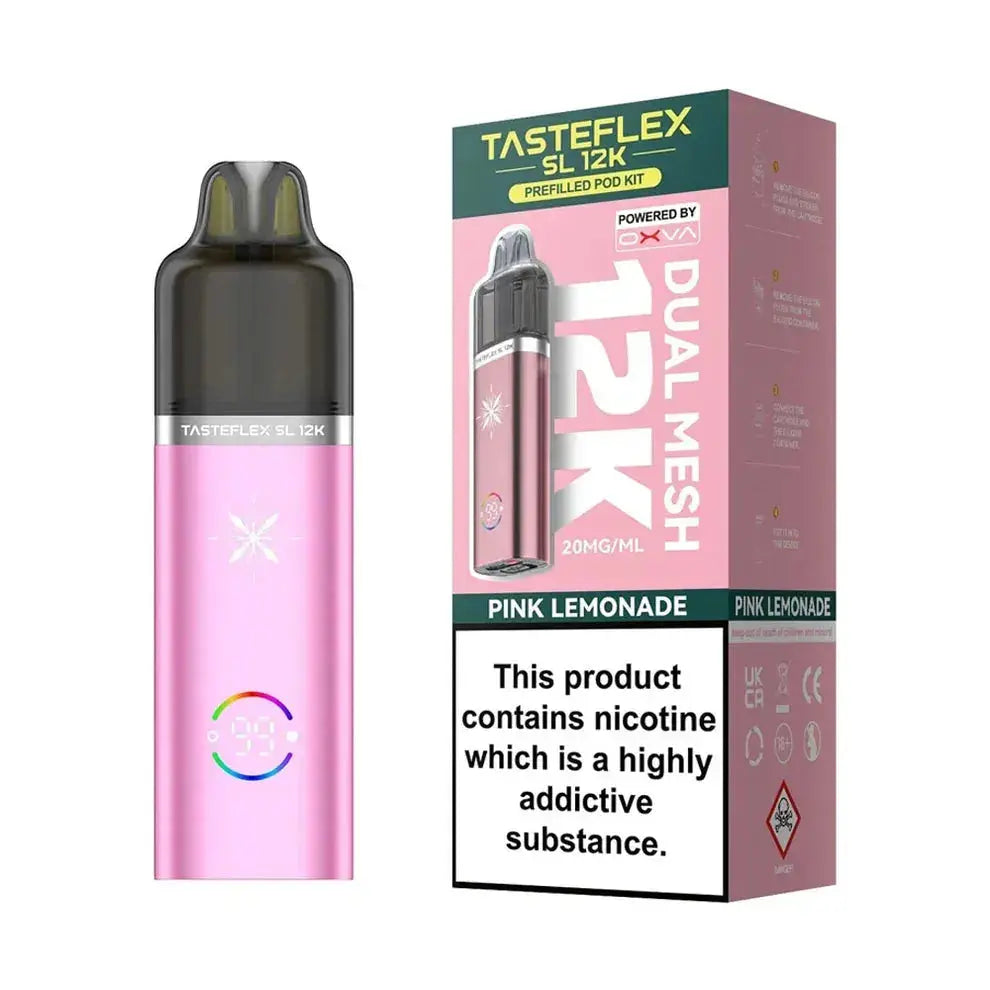 Oxva Tasteflex SL 12K Puffs Prefilled Pod Kit Vape At Door