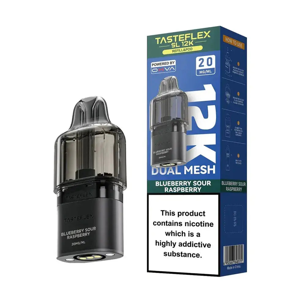 Oxva Tasteflex SL 12K Puffs Prefilled Replacement Pods Vape At Door