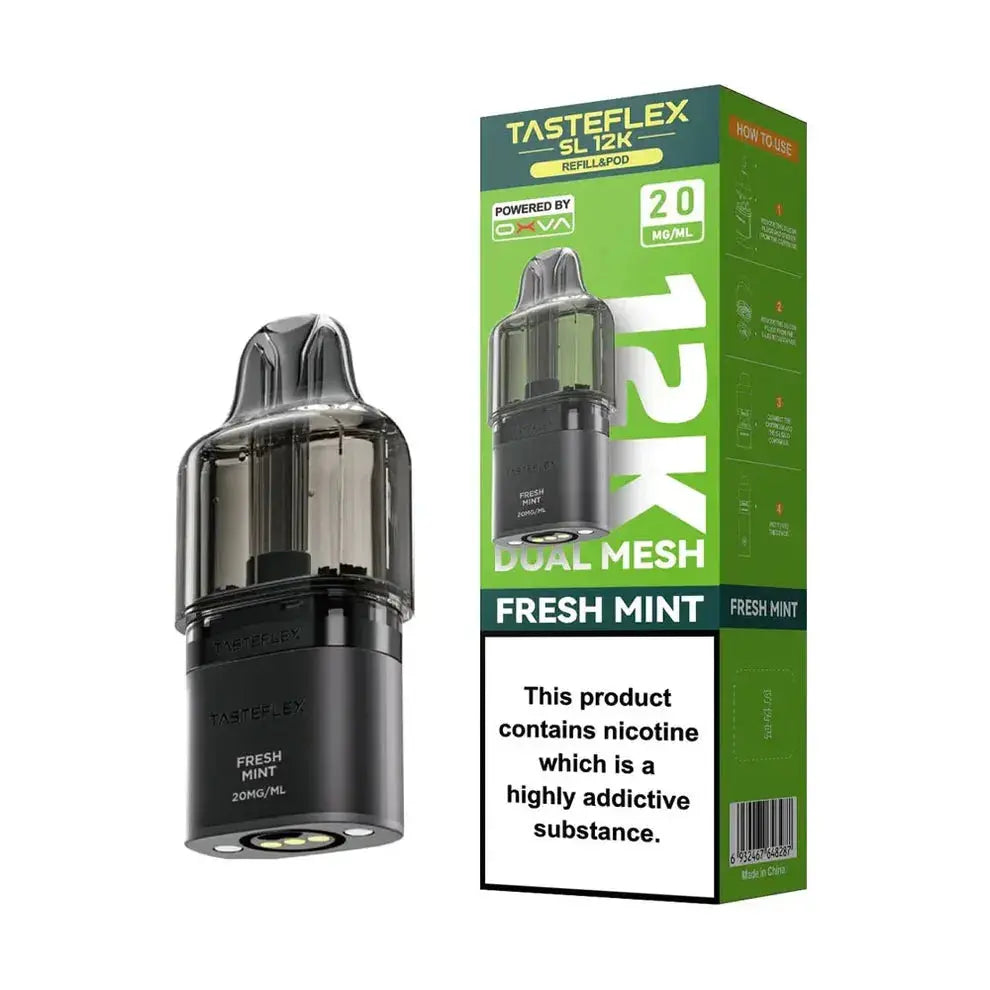Oxva Tasteflex SL 12K Puffs Prefilled Replacement Pods Vape At Door