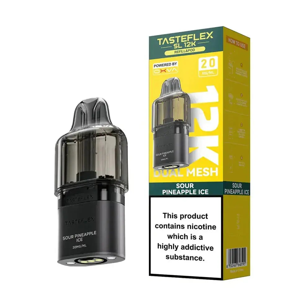 Oxva Tasteflex SL 12K Puffs Prefilled Replacement Pods Vape At Door