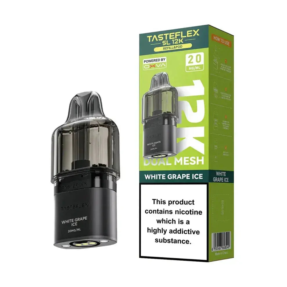 Oxva Tasteflex SL 12K Puffs Prefilled Replacement Pods Vape At Door