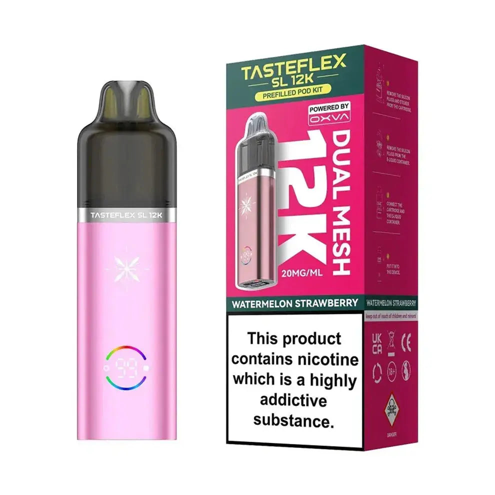 Oxva Tasteflex SL 12K Puffs Prefilled Pod Kit Vape At Door