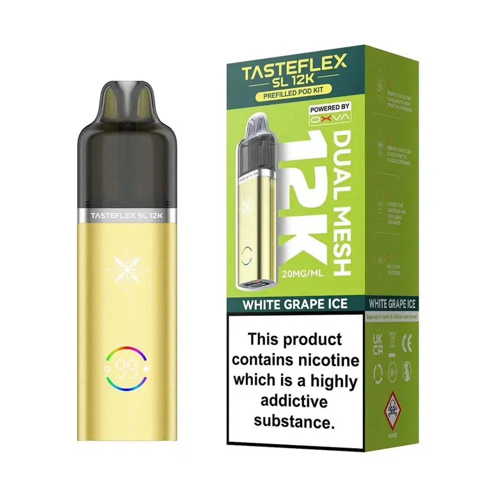 Oxva Tasteflex SL 12K Puffs Prefilled Pod Kit Vape At Door