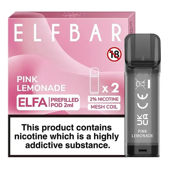 Elf Bar ELFA Pre-Filled E Liquid Pods Nic Salt 2ML 20MG ELF Bar