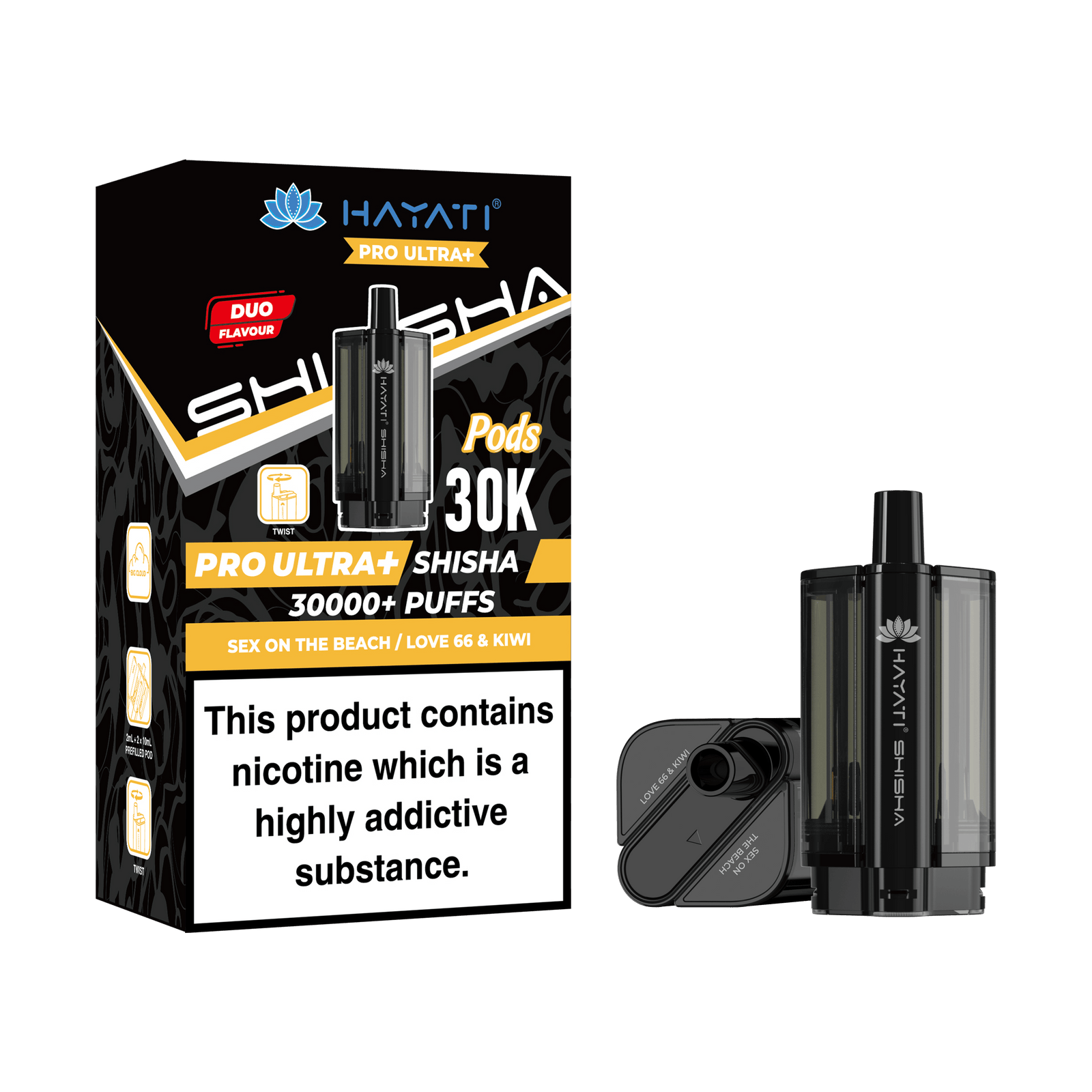 Hayati Pro Ultra Plus Shisha 30k Replacement Prefilled Pods