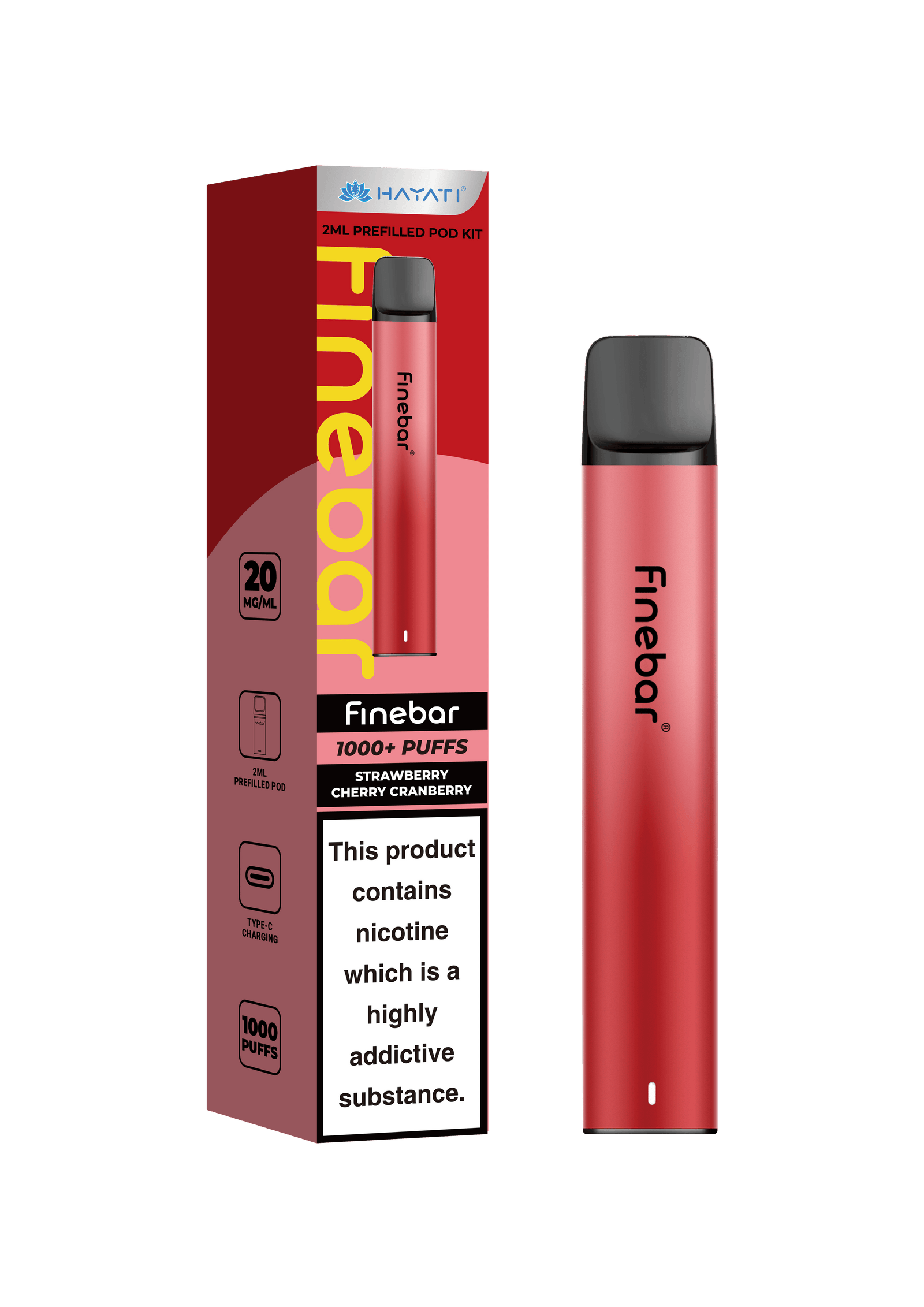 Hayati Finebar Prefilled Pod Kit (UPTO 1000 Puffs)