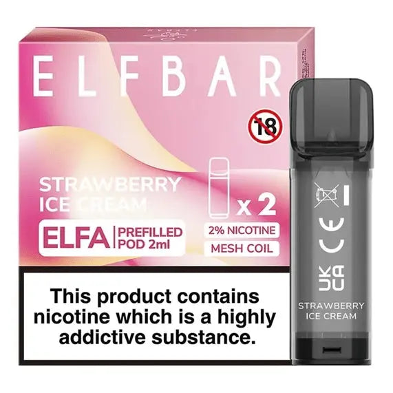 Elf Bar ELFA Pre-Filled E Liquid Pods Nic Salt 2ML 20MG ELF Bar