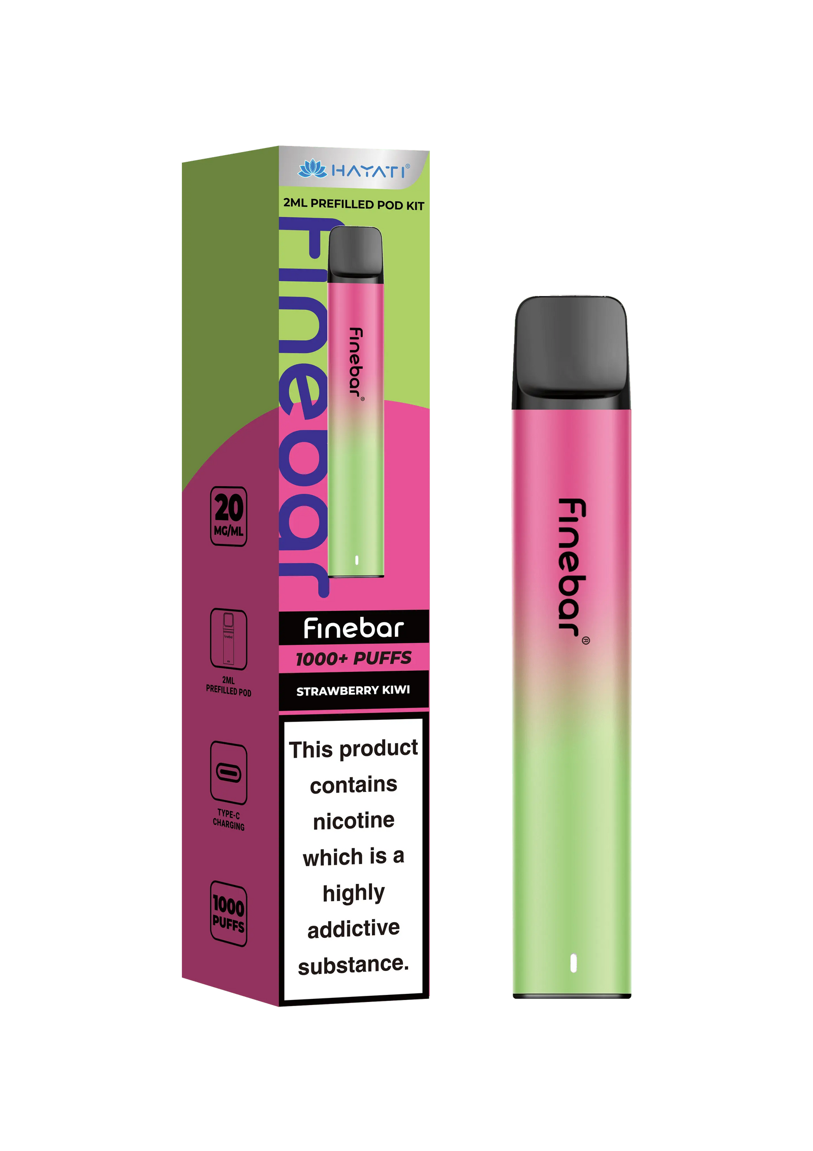 Hayati Finebar Prefilled Pod Kit (UPTO 1000 Puffs) Hayati