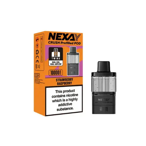 Nexay Crush 10K Puffs Prefilled Replacement Pods Vape At Door
