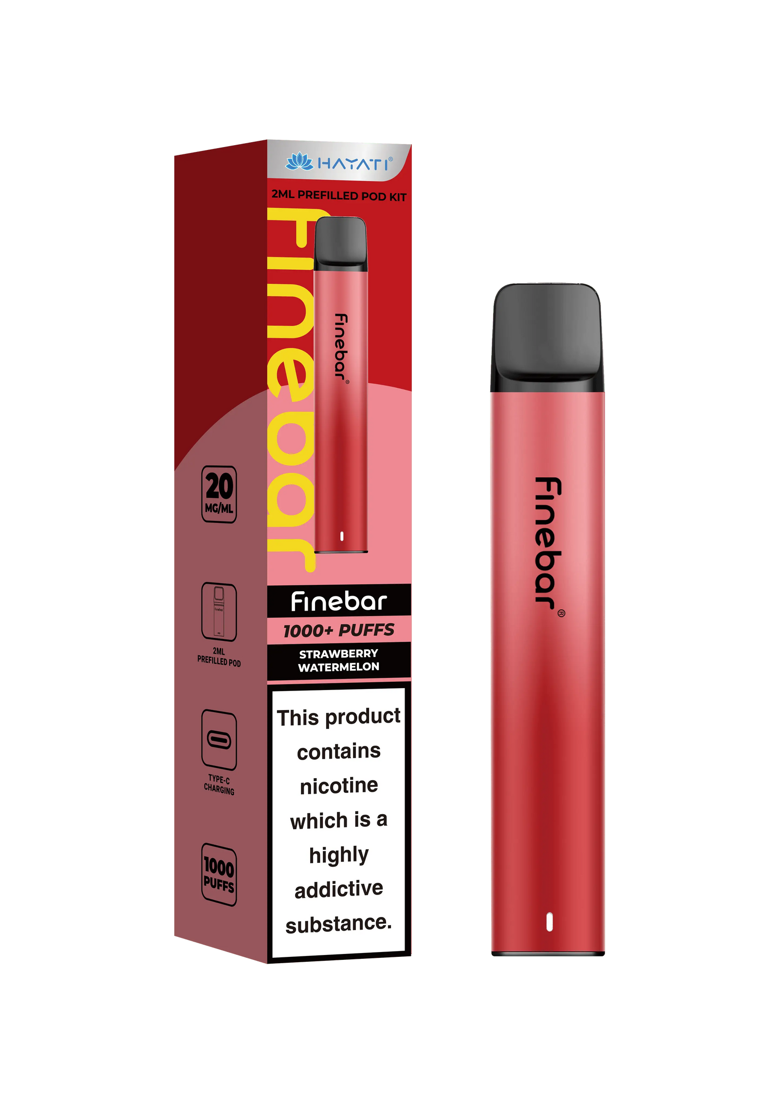 Hayati Finebar Prefilled Pod Kit (UPTO 1000 Puffs) Hayati