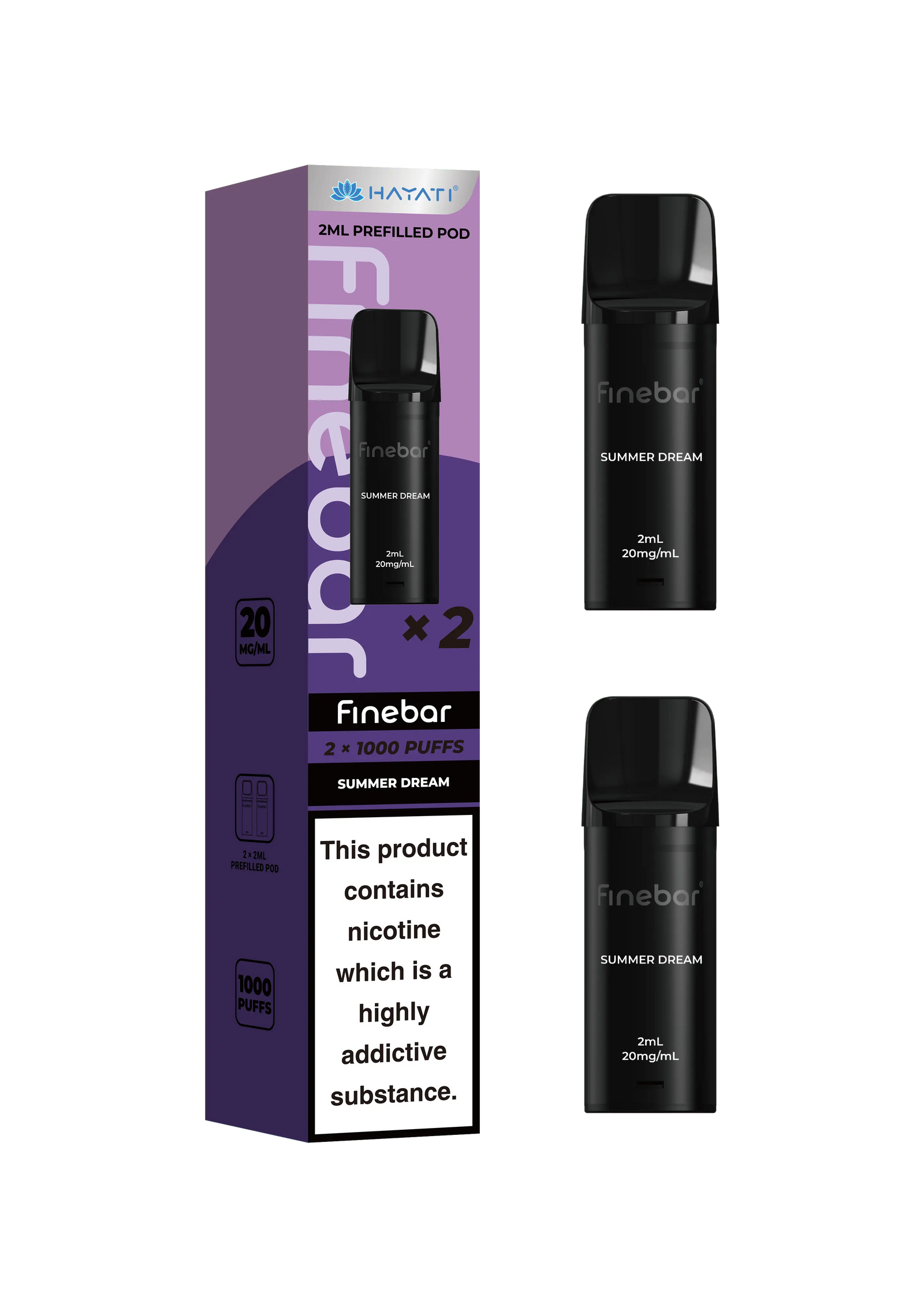 Hayati Finebar Prefilled Pods | Refill Pods for Finebar Hayati