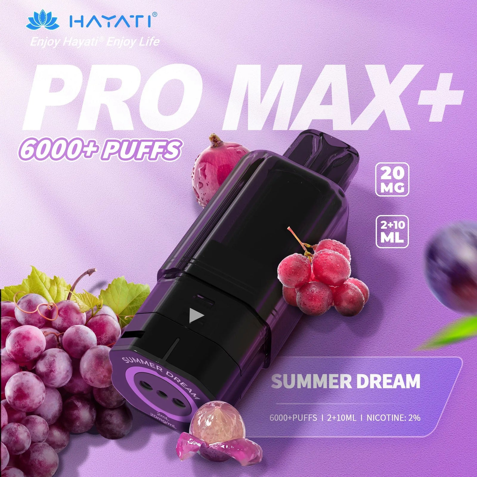 Hayati Pro Max Plus 6000 Replacement Prefilled Pods Vape At Door