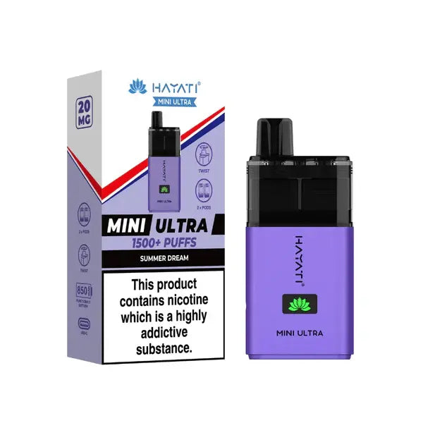 Hayati Mini Ultra 1500 Puffs Vape At Door