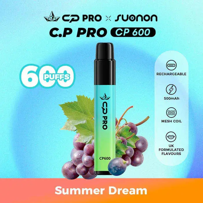 CP Pro CP600 Puffs Prefilled Pod Kit Vape At Door