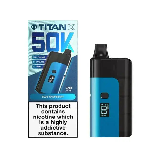Titan X 50k (50,000) Prefilled Pod Vape Kit Vape At Door