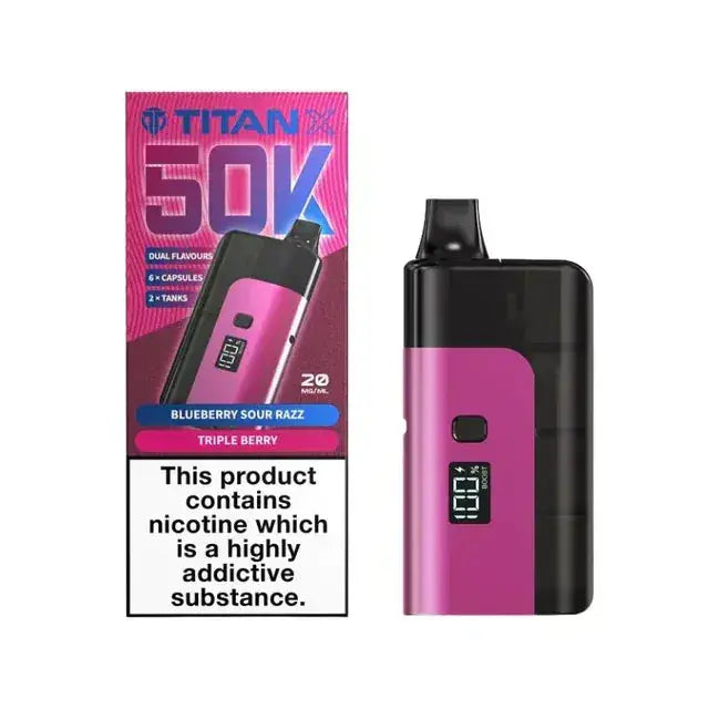 Titan X 50k (50,000) Prefilled Pod Vape Kit Vape At Door