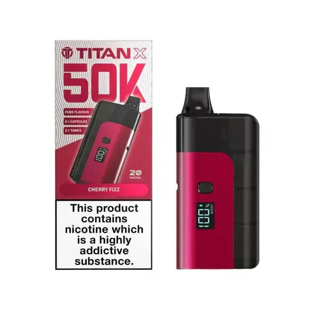 Titan X 50k (50,000) Prefilled Pod Vape Kit Vape At Door