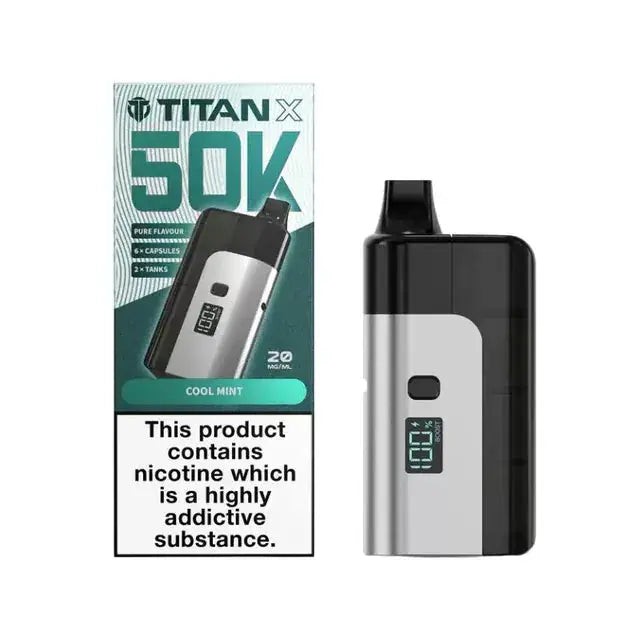 Titan X 50k (50,000) Prefilled Pod Vape Kit Vape At Door
