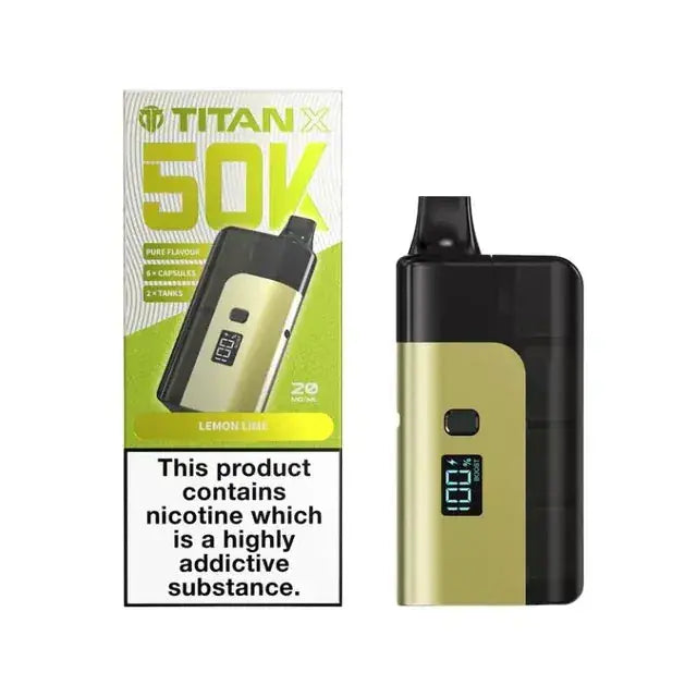 Titan X 50k (50,000) Prefilled Pod Vape Kit Vape At Door