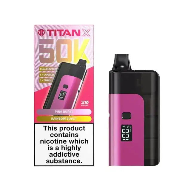 Titan X 50k (50,000) Prefilled Pod Vape Kit Vape At Door