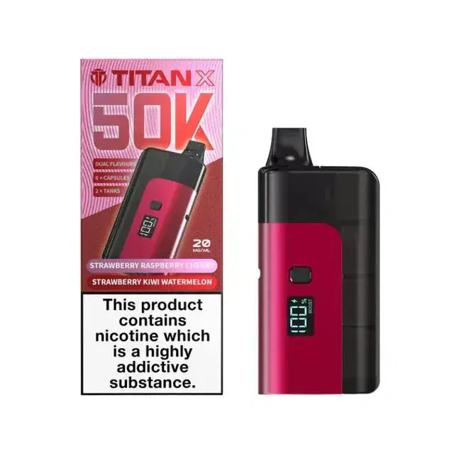 Titan X 50k (50,000) Prefilled Pod Vape Kit Vape At Door