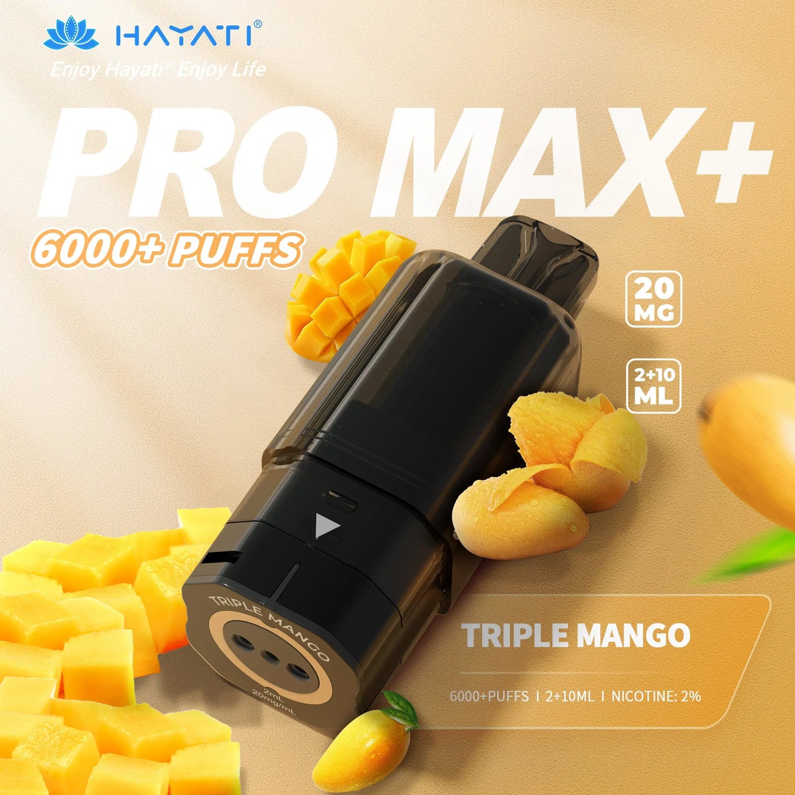 Hayati Pro Max Plus 6000 Replacement Prefilled Pods Vape At Door