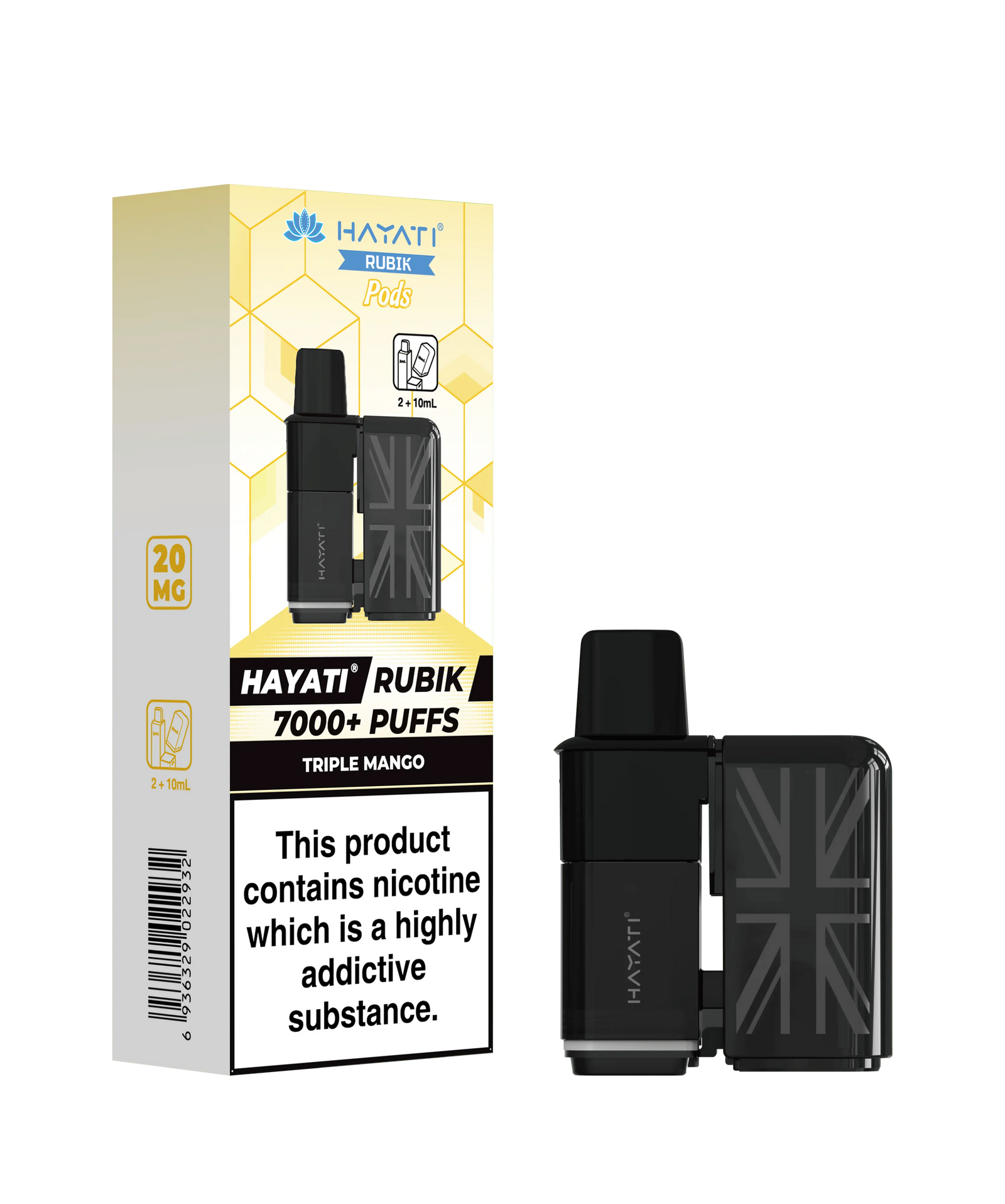 Hayati Rubik 7000 Replacement Prefilled Pods Vape At Door